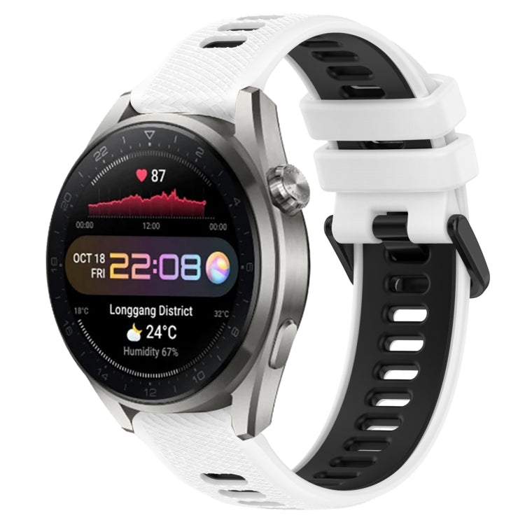 Cinturino sportivo in silicone bicolore da 22 mm, For Huawei Watch 3 Pro New, For Honor Watch GS 3i