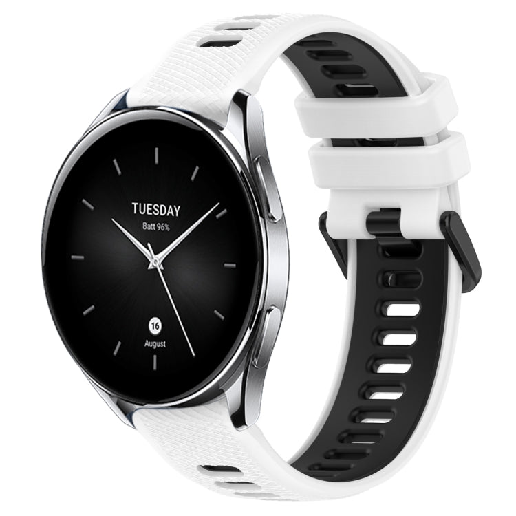 Cinturino sportivo in silicone bicolore da 22 mm, For Xiaomi Watch S2 42mm, For Xiaomi Watch S2 46mm