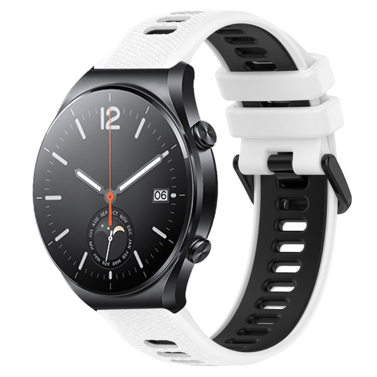 Cinturino sportivo in silicone bicolore da 22 mm, For Xiaomi MI Watch S1, For Xiaomi MI Watch S1 Pro