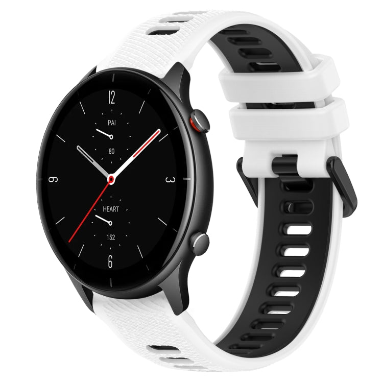 Cinturino sportivo in silicone bicolore da 22 mm, For Amazfit GTR 2e, For Amazfit GTR 2