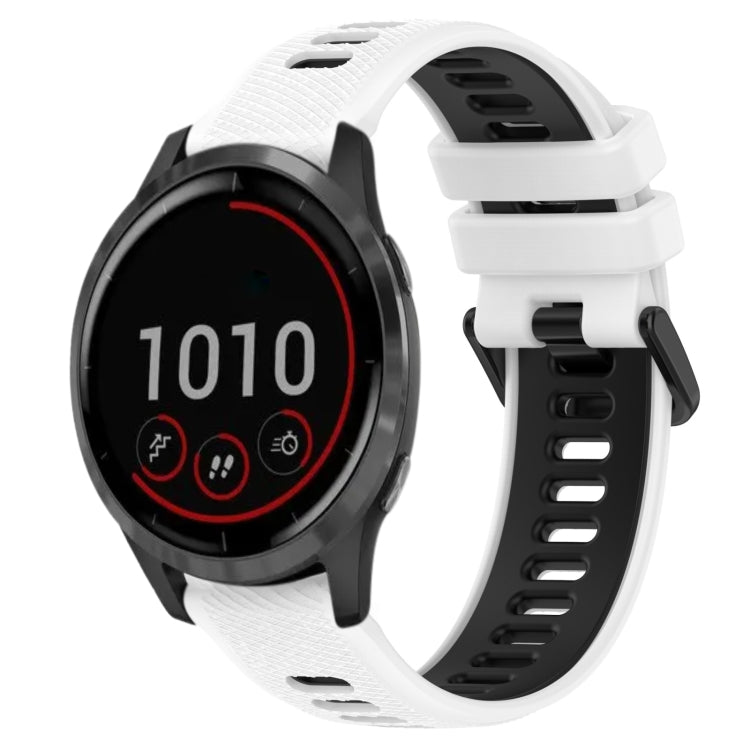 Cinturino sportivo in silicone bicolore da 22 mm, For Garmin Vivoactive 4