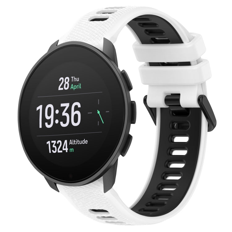 Cinturino sportivo in silicone bicolore da 22 mm, For SUUNTO 9 Peak Pro, For  SUUNTO 9 Peak
