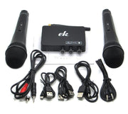 Set Karaoke con Scheda Audio e Microfono Wireless
