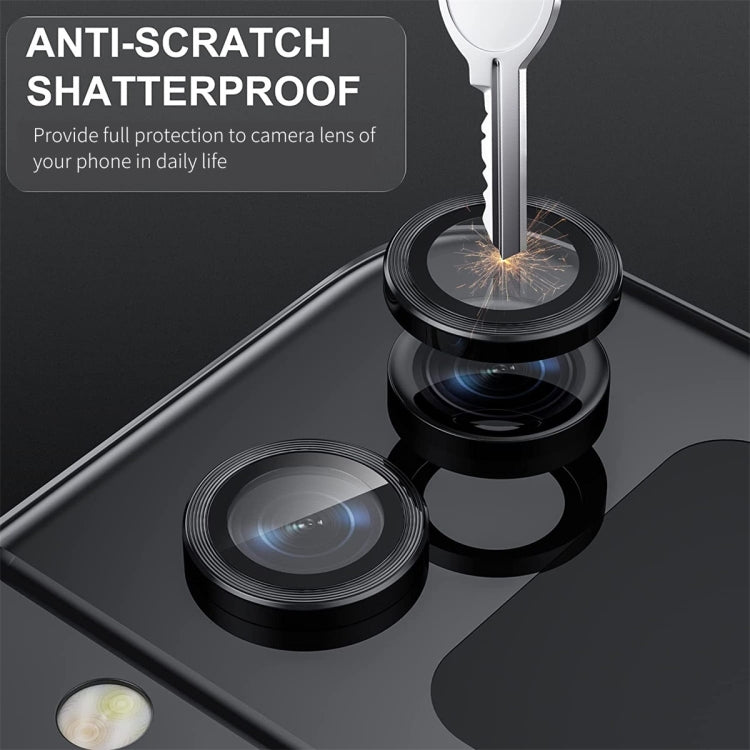 Per Samsung Galaxy Z Flip4 / W23 Flip ENKAY Hat-Prince 9H Obiettivo fotocamera posteriore Pellicola in vetro temperato in lega di alluminio, For Samsung Galaxy Z Flip4 / W23 Flip