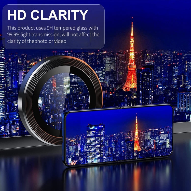 Per Samsung Galaxy Z Flip4 / W23 Flip ENKAY Hat-Prince 9H Obiettivo fotocamera posteriore Pellicola in vetro temperato in lega di alluminio, For Samsung Galaxy Z Flip4 / W23 Flip