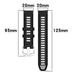 Cinturino per orologio con fibbia in acciaio siliconato a due colori con trama incrociata da 22 mm, For Amazfit GTR Mini, For Amazfit GTS 4