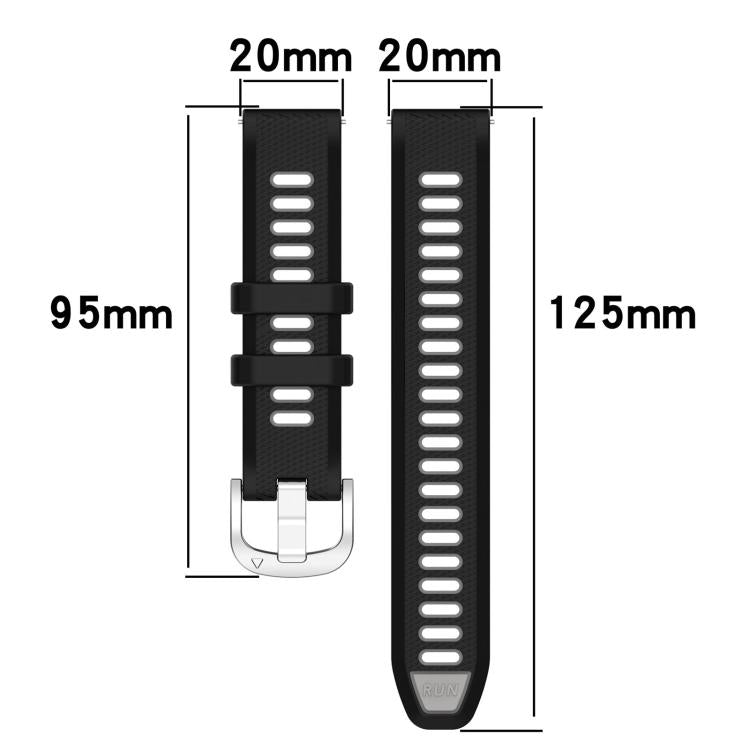Cinturino per orologio con fibbia in acciaio siliconato a due colori con trama incrociata da 22 mm, For Amazfit GTS 4 Mini, For Amazfit GTS 3