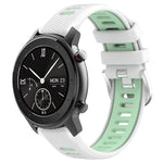 Cinturino per orologio con fibbia in acciaio siliconato a due colori con trama incrociata da 22 mm, For Amazfit GTS 2, For Amazfit GTS