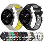 Cinturino per orologio con fibbia in acciaio siliconato a due colori con trama incrociata da 22 mm, For Amazfit Bip 1S