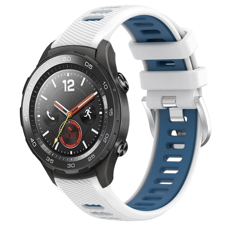 Cinturino sportivo in silicone con fibbia in acciaio bicolore da 22 mm, For Honor Magic Watch 2 46mm, For Honor Watch Dream