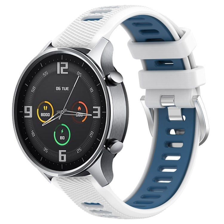 Cinturino sportivo in silicone con fibbia in acciaio bicolore da 22 mm, For Xiaomi MI Watch Sport, For Xiaomi MI Watch Color