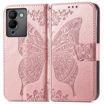 Custodia per telefono in pelle goffrata farfalla amore fiore, For Infinix Note 12 G96, For OnePlus Ace 2, For Realme C55