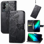 Custodia per telefono in pelle goffrata farfalla amore fiore, For Infinix Note 12 G96, For OnePlus Ace 2, For Realme C55