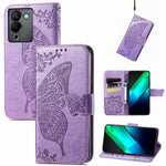 Custodia per telefono in pelle goffrata farfalla amore fiore, For Infinix Note 12 G96, For OnePlus Ace 2, For Realme C55