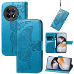 Custodia per telefono in pelle goffrata farfalla amore fiore, For Infinix Note 12 G96, For OnePlus Ace 2, For Realme C55