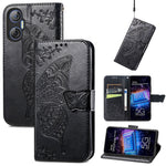 Custodia per telefono in pelle goffrata farfalla amore fiore, For Tecno Pova Neo 5G, For ZTE Blade A52, For Samsung Galaxy A14 4G