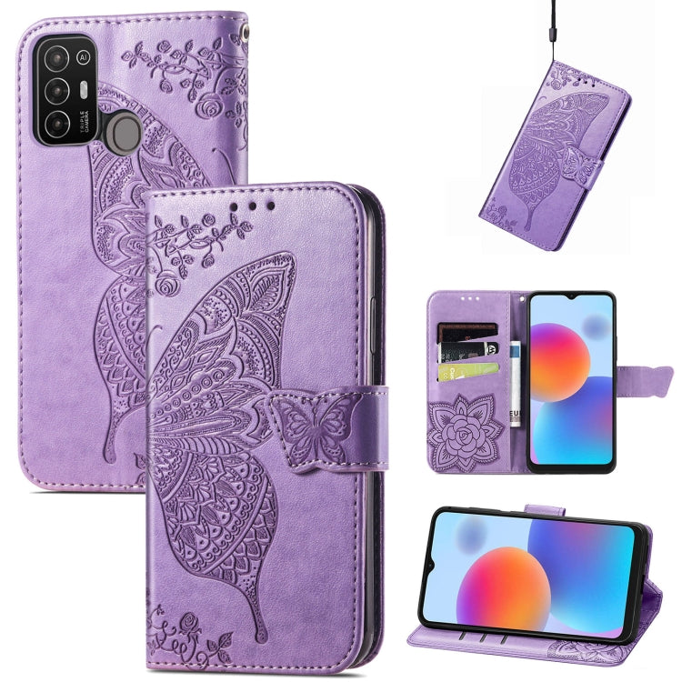 Custodia per telefono in pelle goffrata farfalla amore fiore, For Tecno Pova Neo 5G, For ZTE Blade A52, For Samsung Galaxy A14 4G