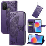Custodia per telefono in pelle goffrata farfalla amore fiore, For Tecno Pova Neo 5G, For ZTE Blade A52, For Samsung Galaxy A14 4G