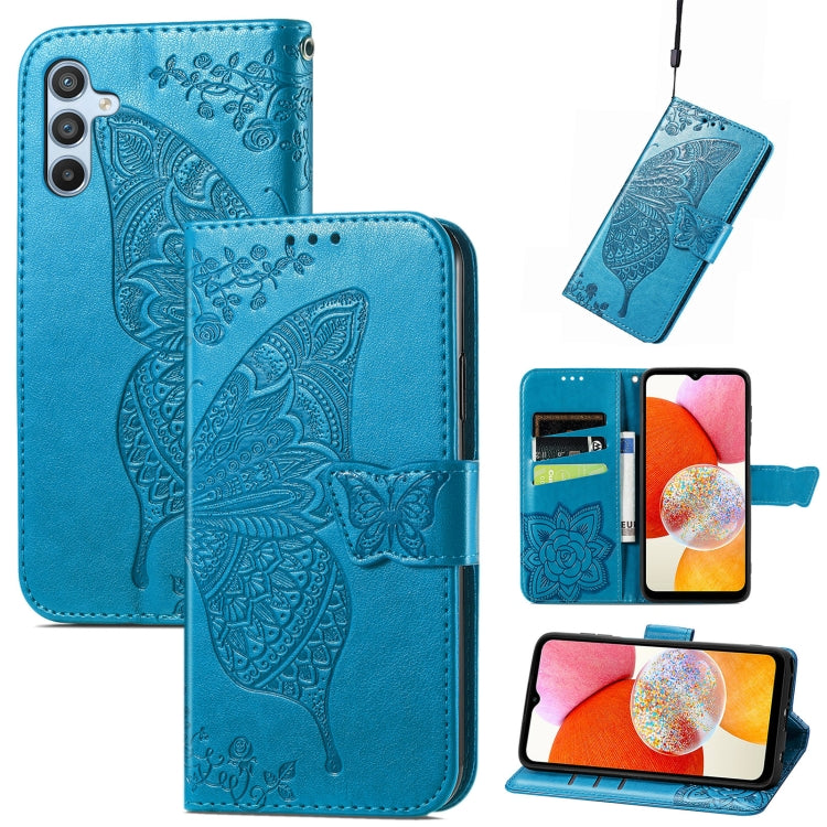Custodia per telefono in pelle goffrata farfalla amore fiore, For Tecno Pova Neo 5G, For ZTE Blade A52, For Samsung Galaxy A14 4G