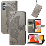 Custodia per telefono in pelle goffrata farfalla amore fiore, For Tecno Pova Neo 5G, For ZTE Blade A52, For Samsung Galaxy A14 4G