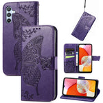 Custodia per telefono in pelle goffrata farfalla amore fiore, For Tecno Pova Neo 5G, For ZTE Blade A52, For Samsung Galaxy A14 4G
