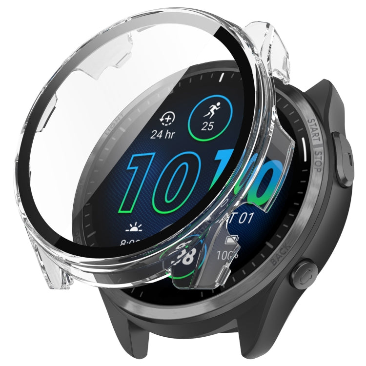 PC + Custodia protettiva per orologio integrata con pellicola rinforzata, For Garmin Forerunner 965