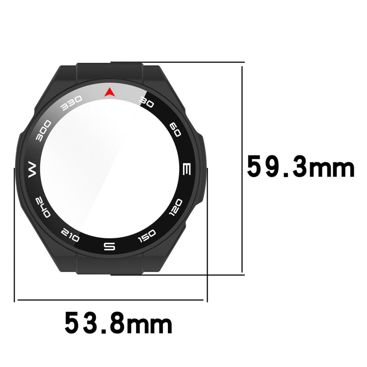 Custodia protettiva per orologio integrata con pellicola rinforzata PC +, For Huawei Watch Ultimate