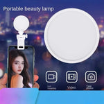 Mini lampada LED clip per selfie smartphone K-36