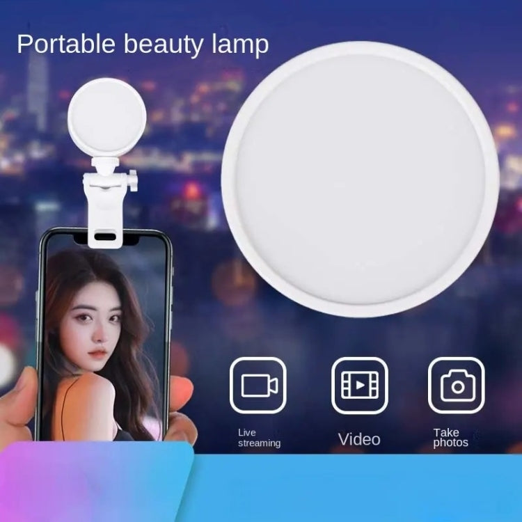 Mini lampada LED clip per selfie smartphone K-36
