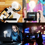 Mini lampada LED clip per selfie smartphone K-36