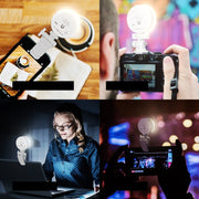 Mini lampada LED clip per selfie smartphone K-36