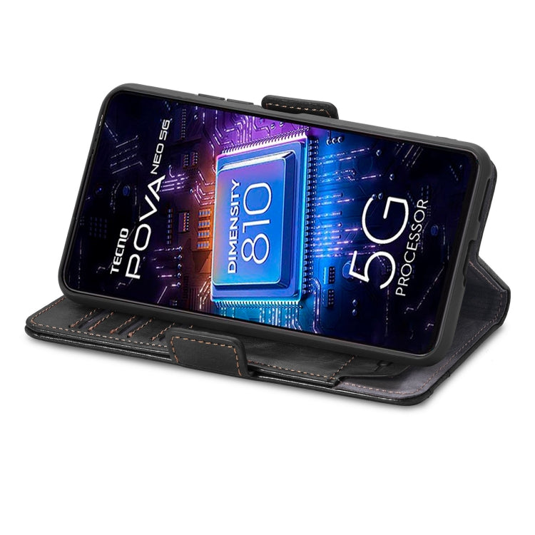 Custodia per telefono in pelle con doppia fibbia magnetica con giunzione Neo, For Tecno Pova Neo 5G, For vivo S15e, For Xiaomi 13 Lite, For ZTE Blade A52