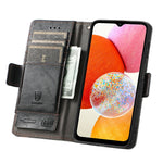 Custodia per telefono in pelle con doppia fibbia magnetica con giunzione Neo, For Samsung Galaxy A14 4G, For Samsung Galaxy A34 5G, For Sony Xperia 10 II