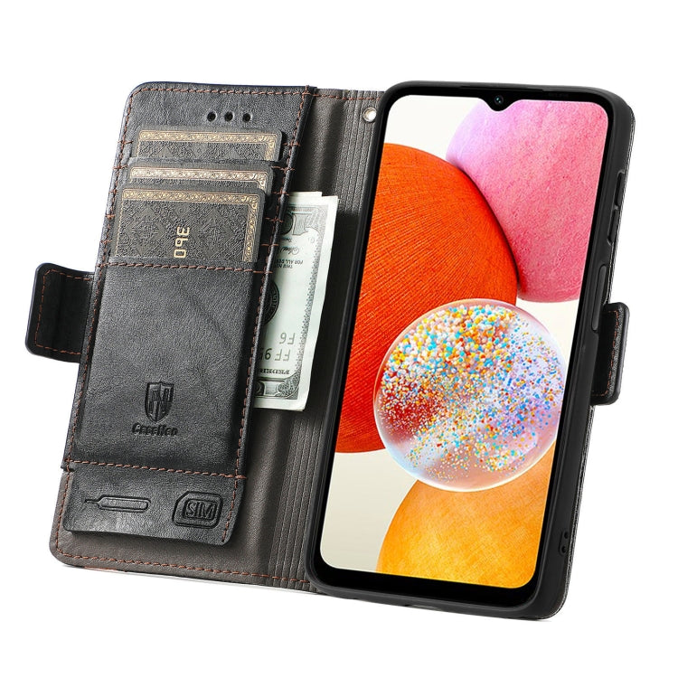 Custodia per telefono in pelle con doppia fibbia magnetica con giunzione Neo, For Samsung Galaxy A14 4G, For Samsung Galaxy A34 5G, For Sony Xperia 10 II