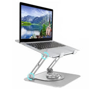 D147 Staffa di sollevamento per laptop pieghevole girevole a 360 gradi Supporto da tavolo per notebook in lega di alluminio, D147