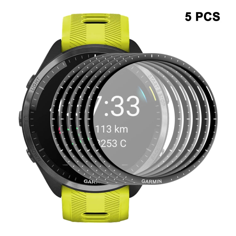 Per Garmin Forerunner 965 ENKAY Hat-Prince 3D Full Coverage Soft PC Edge + Pellicola proteggi schermo PMMA HD, 1pcs, 2pcs, 5pcs, 10pcs