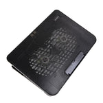 N99 USB Dual Fan Hollow Carved Design Dissipazione del calore Pad di raffreddamento per laptop, N99