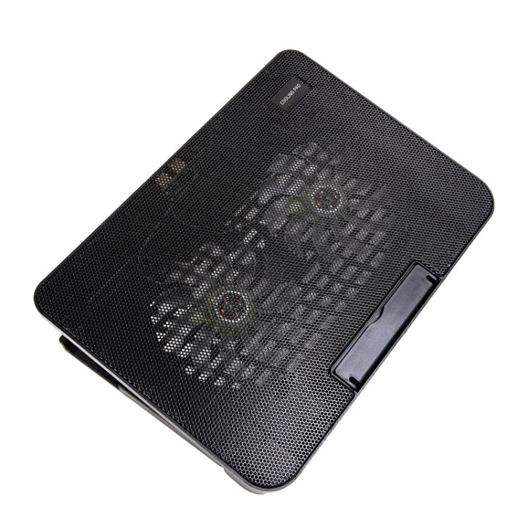 N99 USB Dual Fan Hollow Carved Design Dissipazione del calore Pad di raffreddamento per laptop, N99