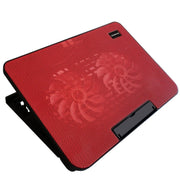 N99 USB Dual Fan Hollow Carved Design Dissipazione del calore Pad di raffreddamento per laptop, N99