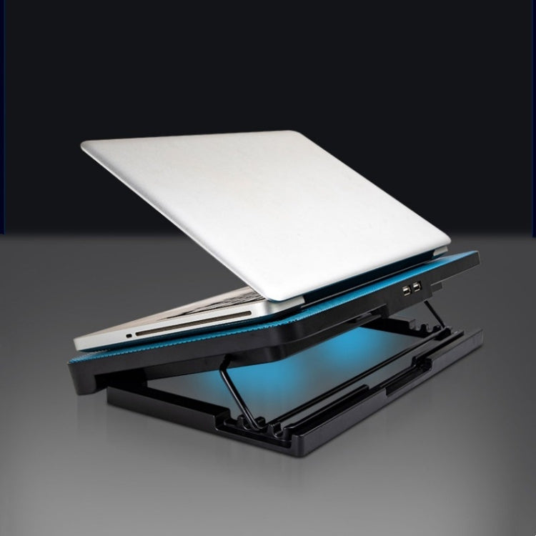 N99 USB Dual Fan Hollow Carved Design Dissipazione del calore Pad di raffreddamento per laptop, N99