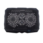Supporto pieghevole per pad di raffreddamento per laptop da gioco a quattro ventole in alluminio S18 con display della velocità del vento, S18