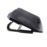 Supporto pieghevole per pad di raffreddamento per laptop da gioco a quattro ventole in alluminio S18 con display della velocità del vento, S18