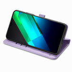 Custodia per telefono in pelle goffrata con gatto e cane, For Infinix Note 12 G96, For OnePlus Ace 2, For Realme C55