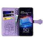 Custodia per telefono in pelle goffrata con gatto e cane, For Tecno Pova Neo 5G, For vivo S15e, For Samsung Galaxy A14 4G