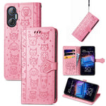 Custodia per telefono in pelle goffrata con gatto e cane, For Tecno Pova Neo 5G, For vivo S15e, For Samsung Galaxy A14 4G