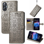 Custodia per telefono in pelle goffrata con gatto e cane, For Tecno Pova Neo 5G, For vivo S15e, For Samsung Galaxy A14 4G