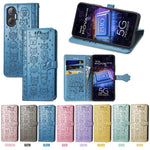 Custodia per telefono in pelle goffrata con gatto e cane, For Tecno Pova Neo 5G, For vivo S15e, For Samsung Galaxy A14 4G