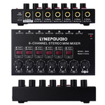 Mini mixer audio stereo 6 canali per strumenti musicali