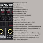 Mini mixer audio stereo 6 canali per strumenti musicali