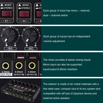 Mini mixer audio stereo 6 canali per strumenti musicali